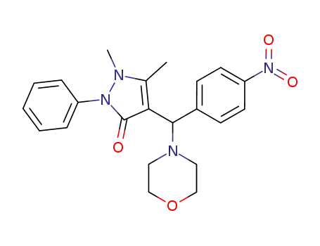 1,5-dimethyl-4-[morpholin-4-yl-(4-nitro-phenyl)-methyl]-2-phenyl-1,2-dihydro-pyrazol-3-one