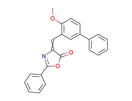 4-(4-methoxy-biphenyl-3-ylmethylene)-2-phenyl-4<i>H</i>-oxazol-5-one