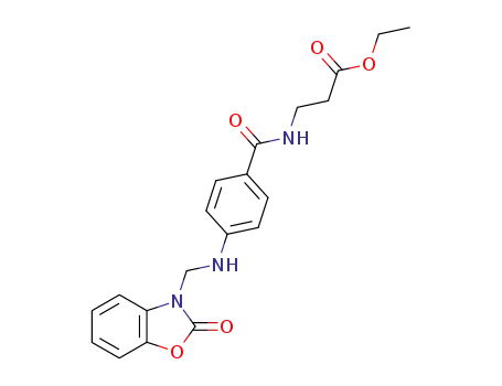 <i>N</i>-{4-[(2-oxo-benzooxazol-3-ylmethyl)-amino]-benzoyl}-β-alanine ethyl ester