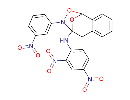 (2,4-dinitro-phenyl)-[3-(3-nitro-phenyl)-1,5-dihydro-1,4-epioxido-benzo[<i>e</i>][1,2]oxazepin-4-yl]-amine