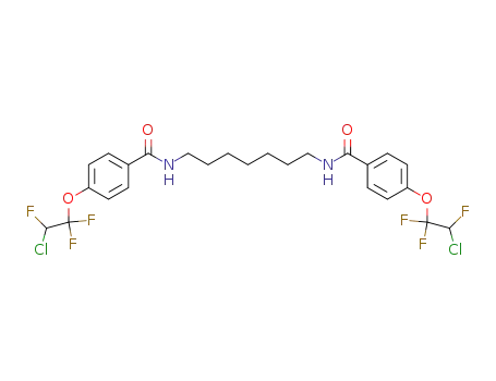 Molecular Structure of 28031-25-6 (Benzamide, N,N'-1,7-heptanediylbis[4-(2-chloro-1,1,2-trifluoroethoxy)-)