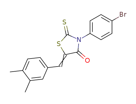 3-(4-bromo-phenyl)-5-(3,4-dimethyl-benzylidene)-2-thioxo-thiazolidin-4-one