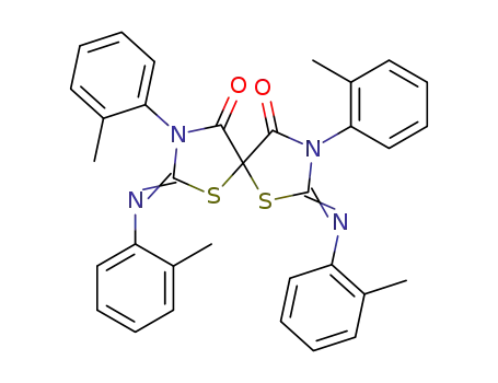 3,8-di-<i>o</i>-tolyl-2,7-bis-<i>o</i>-tolylimino-1,6-dithia-3,8-diaza-spiro[4.4]nonane-4,9-dione
