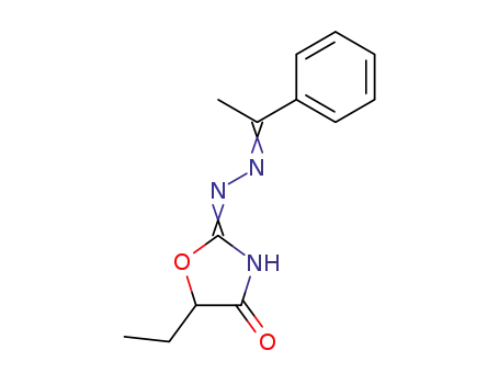 5-ethyl-oxazolidine-2,4-dione 2-[(1-phenyl-ethylidene)-hydrazone]