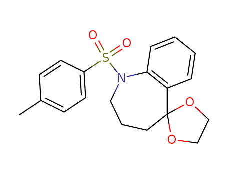1-(toluene-4-sulfonyl)-1,2,3,4-tetrahydro-spiro[benzo[<i>b</i>]azepine-5,2'-[1,3]dioxolane]