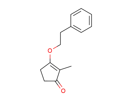 Molecular Structure of 25112-85-0 (2-Methyl-3-(2-phenylethoxy)cyclopent-2-enon)