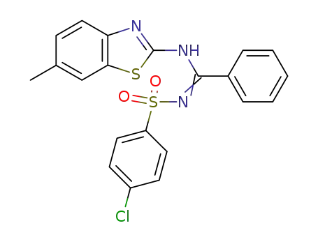 <i>N</i>-(4-chloro-benzenesulfonyl)-<i>N</i>'-(6-methyl-benzothiazol-2-yl)-benzamidine