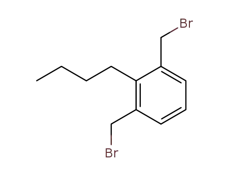 Molecular Structure of 64682-45-7 (Benzene, 1,3-bis(bromomethyl)-2-butyl-)