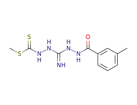 Molecular Structure of 36481-48-8 (N'-{Imino-[N'-(3-methyl-benzoyl)-hydrazino]-methyl}-hydrazinecarbodithioic acid methyl ester)