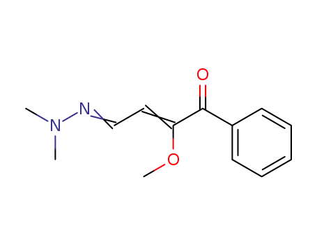 Molecular Structure of 62506-72-3 (2-Butenal, 3-methoxy-4-oxo-4-phenyl-, 1-(dimethylhydrazone))