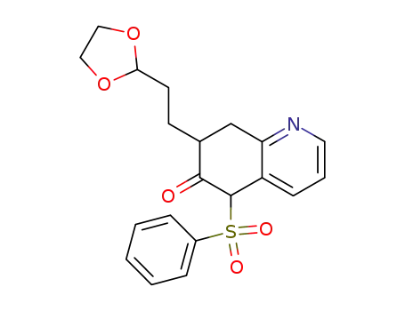 5-(Phenylsulfonyl)-6-oxo-7-<3,3-(ethylenedioxy)-1-propyl>-5,6,7,8-tetrahydroquinoline