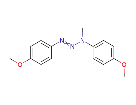 Molecular Structure of 42381-43-1 (1,3-bis-(4-methoxy-phenyl)-3-methyl-triazene)