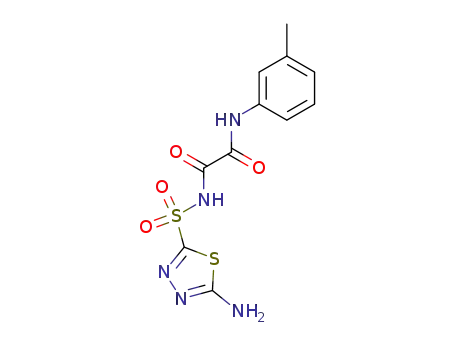 <i>N</i>-(5-amino-[1,3,4]thiadiazole-2-sulfonyl)-<i>N</i>'-<i>m</i>-tolyl-oxalamide