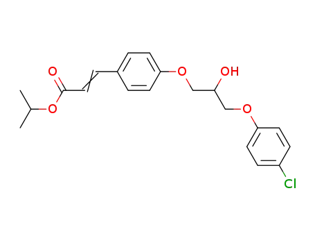 (Z)-3-{4-[3-(4-Chloro-phenoxy)-2-hydroxy-propoxy]-phenyl}-acrylic acid isopropyl ester