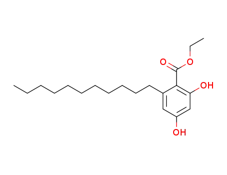 6-Undecyl-2.4-dihydroxybenzoesaeureaethylester