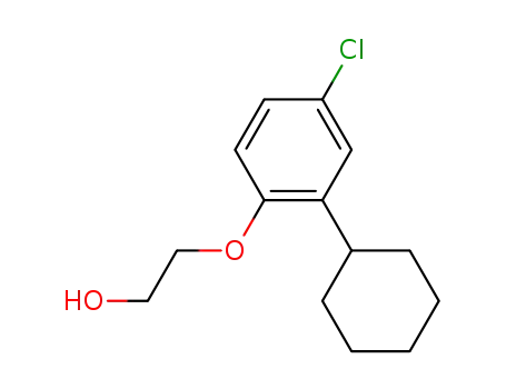 Molecular Structure of 68032-94-0 (2-(4-chloro-2-cyclohexyl-phenoxy)-ethanol)