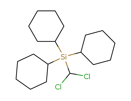 Molecular Structure of 61209-14-1 (Silane, tricyclohexyl(dichloromethyl)-)