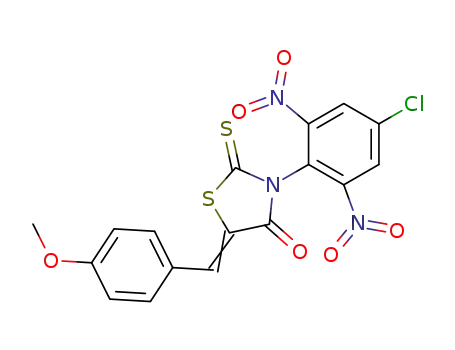 3-(4-chloro-2,6-dinitro-phenyl)-5-(4-methoxy-benzylidene)-2-thioxo-thiazolidin-4-one