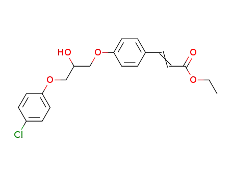 (Z)-3-{4-[3-(4-Chloro-phenoxy)-2-hydroxy-propoxy]-phenyl}-acrylic acid ethyl ester