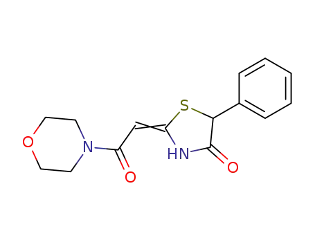 4-[(4-oxo-5-phenyl-thiazolidin-2-ylidene)-acetyl]-morpholine