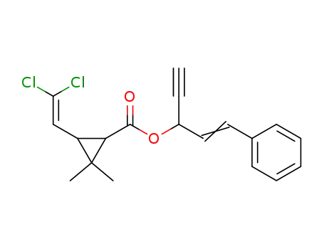 3-(2,2-Dichloro-vinyl)-2,2-dimethyl-cyclopropanecarboxylic acid (Z)-1-ethynyl-3-phenyl-allyl ester