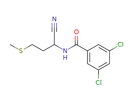 Benzamide, 3,5-dichloro-N-[1-cyano-3-(methylthio)propyl]-