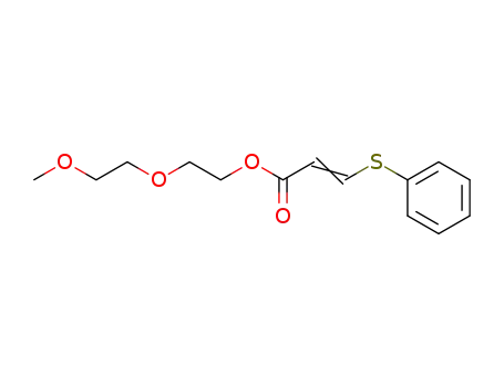 2-Propenoic acid, 3-(phenylthio)-, 2-(2-methoxyethoxy)ethyl ester