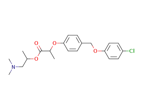 Molecular Structure of 70044-01-8 (2-<4-(4-Chlorphenoxymethyl)-phenoxy>-propionsaeure-3-(dimethylamino)-isopropylester)