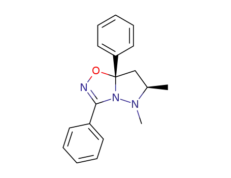 5,6<i>c</i>-dimethyl-3,7a-diphenyl-(7a<i>r</i>)-5,6,7,7a-tetrahydro-pyrazolo[1,5-<i>d</i>][1,2,4]oxadiazole
