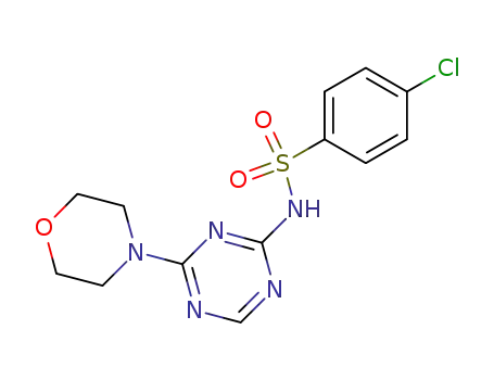 Benzenesulfonamide, 4-chloro-N-[4-(4-morpholinyl)-1,3,5-triazin-2-yl]-