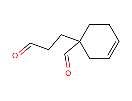 Molecular Structure of 63064-10-8 (3-Cyclohexene-1-propanal, 1-formyl-)