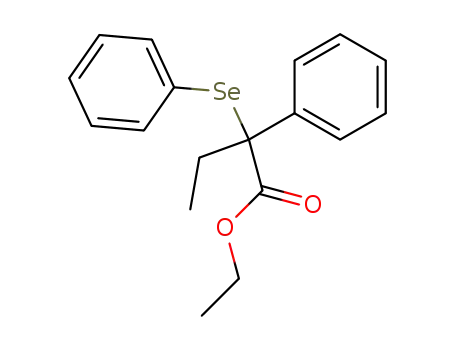 Molecular Structure of 42858-43-5 (2-Phenyl-2-phenylseleno-buttersaeureethylester)