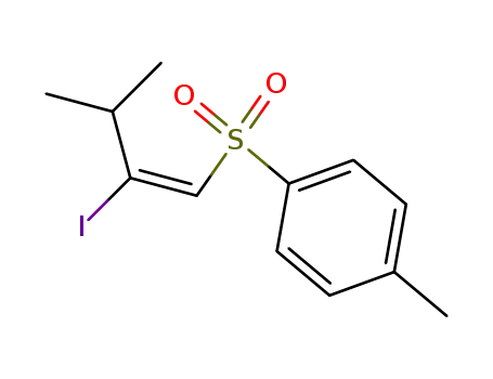 Molecular Structure of 28995-77-9 (1-((E)-2-Iodo-3-methyl-but-1-ene-1-sulfonyl)-4-methyl-benzene)