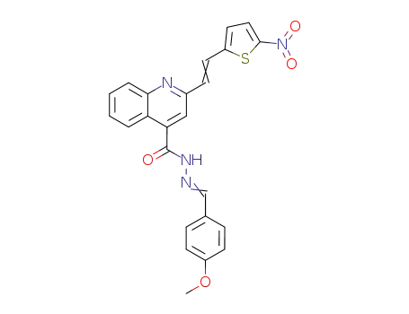 2-[2-(5-nitro-thiophen-2-yl)-vinyl]-quinoline-4-carboxylic acid (4-methoxy-benzylidene)-hydrazide