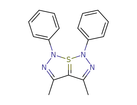 3,4-dimethyl-1,6-diphenyl-1,6-dihydro-7λ<sup>4</sup>-[1,2,3]thiadiazolo[5,1-<i>e</i>][1,2,3]thiadiazole
