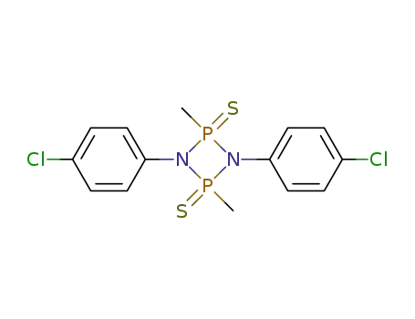 1,3-Bis-(4-chlor-phenyl)-2,4-dimethyl-2,4-dithio-cyclodiphosphazan