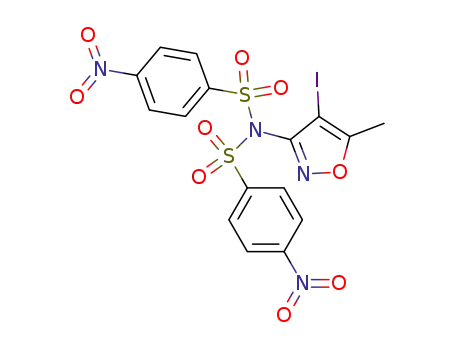 (4-iodo-5-methyl-isoxazol-3-yl)-bis-(4-nitro-benzenesulfonyl)-amine