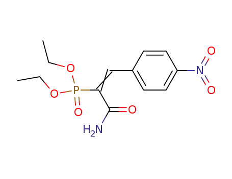 [(E)-1-Carbamoyl-2-(4-nitro-phenyl)-vinyl]-phosphonic acid diethyl ester