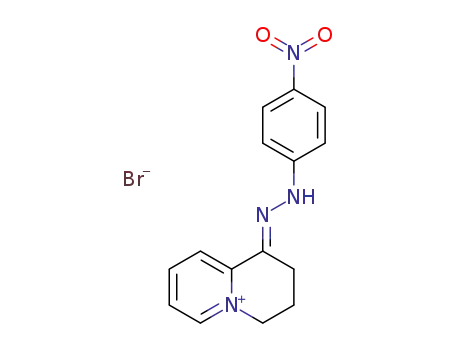 1-(4-nitro-phenylhydrazono)-1,2,3,4-tetrahydro-quinolizinylium; bromide