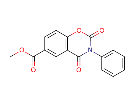 2,4-dioxo-3-phenyl-3,4-dihydro-2<i>H</i>-benzo[<i>e</i>][1,3]oxazine-6-carboxylic acid methyl ester