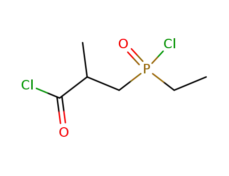 Propanoyl chloride, 3-(chloroethylphosphinyl)-2-methyl-