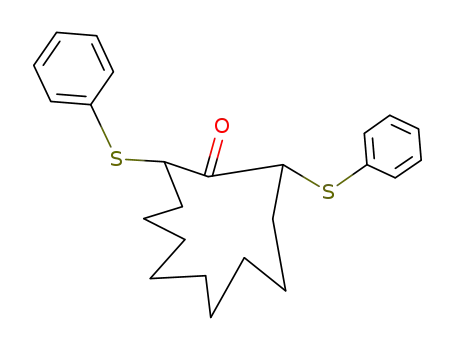 Molecular Structure of 60774-80-3 (2,12-Bis-(phenylthio)-cyclododecanon)