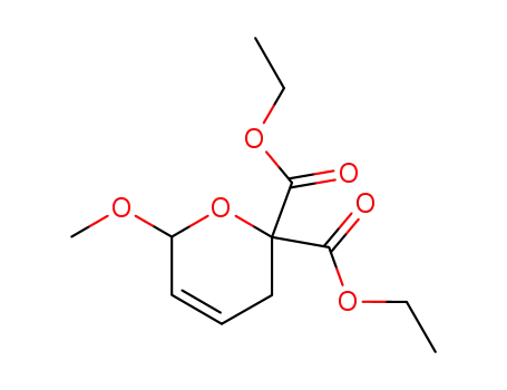 Molecular Structure of 23012-61-5 (6-Methoxy-3,6-dihydro-pyran-2,2-dicarboxylic acid diethyl ester)