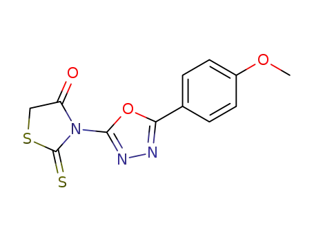 3-[5-(4-Methoxyphenyl)-1,3,4-oxadiazol-2-yl]-2-sulfanylidene-1,3-thiazolidin-4-one