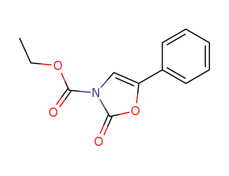 Molecular Structure of 67322-89-8 (3(2H)-Oxazolecarboxylic acid, 2-oxo-5-phenyl-, ethyl ester)