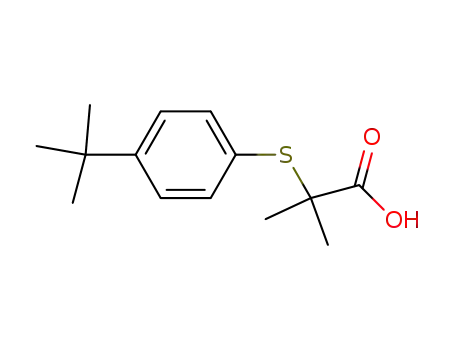 Propionic acid, 2-((p-tert-butylphenyl)thio)-2-methyl-