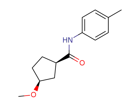 (+/-)-<i>cis</i>-3-methoxy-cyclopentanecarboxylic acid <i>p</i>-toluidide