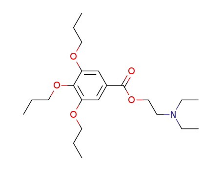 3,4,5-tripropoxy-benzoic acid-(2-diethylamino-ethyl ester)