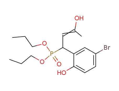 Molecular Structure of 40468-42-6 (O,O-Dipropyl-1-(5-brom-2-hydroxyphenyl)-3-hydroxy-2-butenylphosphonat)
