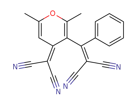 [3-(2,2-dicyano-1-phenyl-vinyl)-2,6-dimethyl-pyran-4-ylidene]-malononitrile